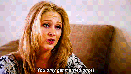 you only get married once